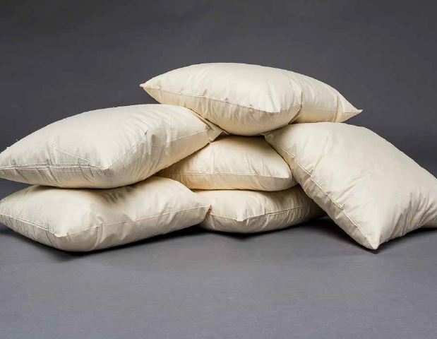 curled feather pillows
